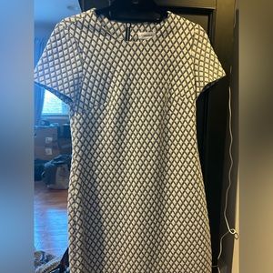 Calvin Klein black and white dress